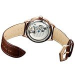 OLEVS Men's Luxury Skeleton Dress Watch