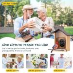 BBPECO Solar Powered Bird Feeder Camera, 3L Capacity Smart Feeder for AI Identify Over 10000 Species, Cloud Storage, Auto Capture & Instant Arrival Alerts, Ideal Bird Lovers Gifts