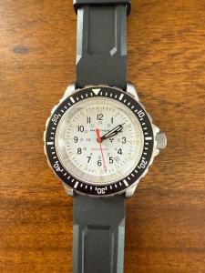 Marathon WW194007SS-0530 Arctic Edition 41mm TSAR Quartz with Black Rubber Band