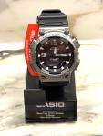 Casio Men's Tough Solar 5 Alarms Gray Case Black Resin Watch 47MM AQS810W-1A4V