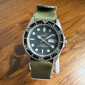 Vintage 70’s/80’s Citizen Quartz “Seven” Men’s Dive Watch Works VG