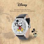 Disney Mickey's Articulating Hands Watch - Mickey Mouse Watch for Men - Vintage 90s Watches - Classic Men's Toys - Stylish Design - Silver Case - Leather Strap