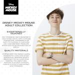 Disney Mickey's Articulating Hands Watch - Mickey Mouse Watch for Men - Vintage 90s Watches - Classic Men's Toys - Stylish Design - Silver Case - Leather Strap