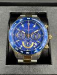 Filippo Loreti Ascari Monza Two Tone Blue Gold Steel Chronograph 42mm New Box MN