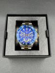 Filippo Loreti Ascari Monza Two Tone Blue Gold Steel Chronograph 42mm New Box MN