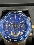 Filippo Loreti Ascari Monza Two Tone Blue Gold Steel Chronograph 42mm New Box MN
