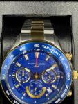 Filippo Loreti Ascari Monza Two Tone Blue Gold Steel Chronograph 42mm New Box MN