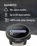 SUUNTO Vertical Adventure GPS Steel Watch Black Sand Offline Map with Power Bank