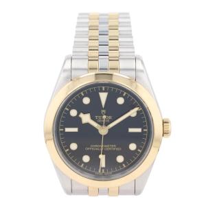 Tudor Black Bay Black Dial Automatic Stainless Steel and Yellow Gold Men's Watch