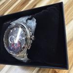 Authentic Seiko Men Solar Coutura Black Dial With Pixelated Pattern Watch SSC743