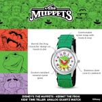 Disney Kids' W001623 The Muppets Kermit Stainless Steel Watch with Nylon Strap