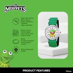 Disney Kids' W001623 The Muppets Kermit Stainless Steel Watch with Nylon Strap