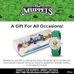 Disney Kids' W001623 The Muppets Kermit Stainless Steel Watch with Nylon Strap