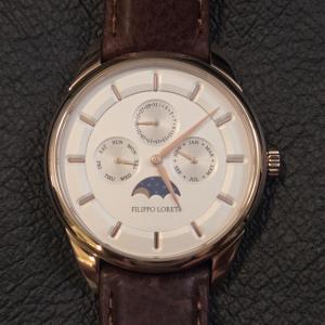 Filippo Loreti Moon Phase Watch- Stainless Copper Gold / V4101.X-05640