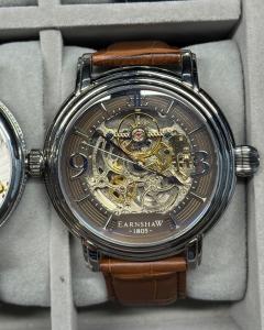 Earnshaw Longcase Grande Skeleton Automatic Tar Black Watch