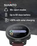 SUUNTO Vertical Adventure GPS Steel Watch Black Ruby Offline Map Large Screen