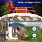 birdsnap® TUC Smart Bird Feeder with Camera 2K HD, Solar Panel 32GB Card 4-in-1 Perch, 160°View Auto Detect & Notify AI Identify Video Bird Camera Wireless Outdoors Ideal Gift for Birds Lover
