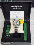 Invicta / GLYCINE 5 Five Elements WOOD Green Swiss Z60 Chronograph mens watch