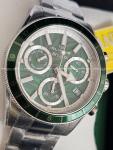 Invicta / GLYCINE 5 Five Elements WOOD Green Swiss Z60 Chronograph mens watch