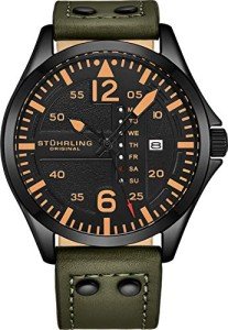 Stuhrling Original Men's Analog Sport Aviator Watch