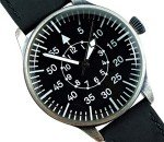 Mil-Tec Vintage Aviator Black Dial Quartz Watch