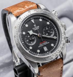 Tudor Heritage Black Bay Chrono 41mm Chronograph Papers Deploy Steel 79350