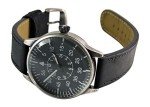 Mil-Tec Vintage Aviator Black Dial Quartz Watch