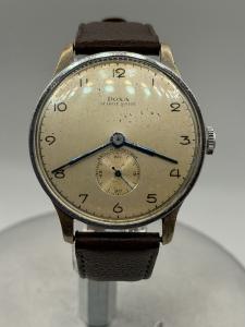 Vintage 1940s DOXA Jumbo 38mm ArtDeco Calatrava Mens Watch