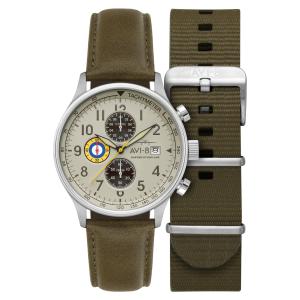 AVI-8 Hawker Hurricane Classic Stainless Steel 43.5mm Japanese Quartz Wristwatch
