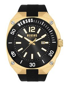 Versus Versace Men's 48mm Gold Strap Watch