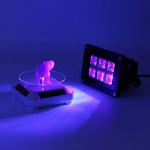 Solar Turntable 360° Rotating Stand, Double Used Rotating Display for UV Resin Curing Light LCD/SLA/DLP 3D Printer Solar Power Jewelry Spinner Watch Hobby Collection Shelf