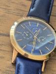 Filippo Loreti Venice Moon phase Rose Gold Blue Leather