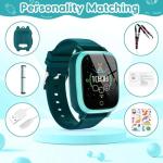 OKYUK 4G Kids Smart Watch with GPS Tracker & SOS Alert - Video Call, 2-Way Calling, Chat, App - with SIM Card for Ages 4-12 - Perfect Educational Gift (Green)