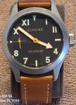 Glycine 44mm Officer Model, California Dial. 6 BANDS & Case ETA 6497 INCURSORE