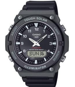 Casio AQ-S820W Series | Black/Black | Tough Solar | World Time | LED Illuminator | Ana-Digital Watch