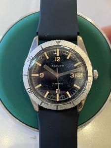 Vintage 1960’s Baylor Skindiver 600ft Diving Watch 36mm AS 1802/03 Movement 17j