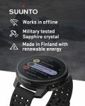 SUUNTO Vertical Adventure GPS Steel Watch All Black Offline Map Large Screen