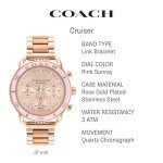 Coach Cruiser Women's Rose Gold Watch – Stylish Adventure