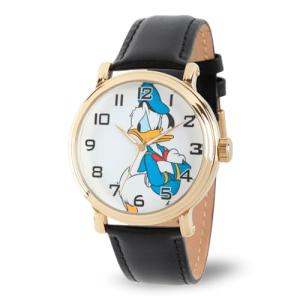 Disney Donald Duck Watch Men – Vintage-Inspired Donald Duck Watches for Men – Stylish & Fun Watch for, Gift – Classic 's Watches with White Dial, Black Leather Strap