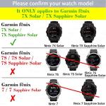 iDaPro [4+4 Pack] Screen Protector for Garmin Fenix 7X /7X Pro Solar/Sapphire Solar Smartwatch with Silicone Anti-dust Plugs, 9H Tempered Glass Protection Kit in Reusable Storage Case, Anti-Scratch, Bubble-Free