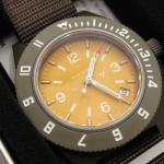 Marathon Watch Company J.Crew Pilot's Navigator with Date Watch Altitude Orange
