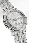 Michael Kors Classic Silver Glitter Watch