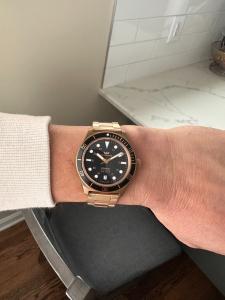Glycine Combat Sub 39mm Bronze/Black with Bronze Bracelet FULL SET WARRANTY