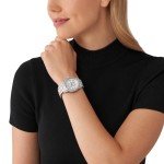 Michael Kors Classic Silver Glitter Watch