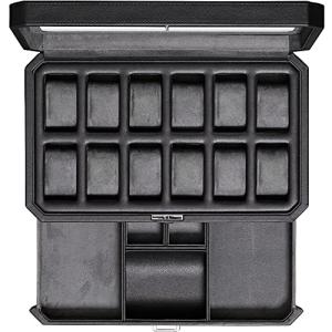ROTHWELL Luxury 12 Slot Leather Watch Box