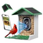 ​isYoung Smart Bird Feeder with Camera, 2.5K QHD, AI Identify 16000+ Birds,Dual Solar Panel, AI Auto-Capture & Motion Detection, IP65 Weatherproof,170° Field of View, Perfect Bird Watching Gift