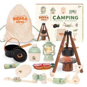 Kids Camping Toy Set with Binoculars and Lantern