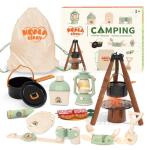 Kids Camping Toy Set with Binoculars and Lantern