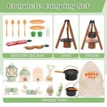 Kids Camping Toy Set with Binoculars and Lantern