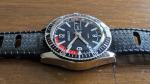 Vtg Bradley Skin Diver Style Watch Swiss 31.5mm Manual Wind 